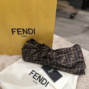 NEW Fendi FF 100% Silk Hair Band